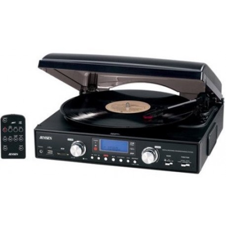 Digital 3-Speed Stereo Turntable with MP3 Encoding & AM/FM Receiver