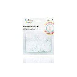 Clear Outlet Protectors (40-Pack)