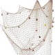 Nature Fish Net Wall Decoration with Shells