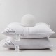 Set of 2 Bedding Soft Pillows 100% Organic Cotton Standard 20x26in