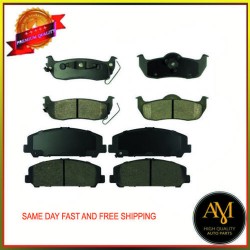 For Nissan Armada, Titan Brake Pads Full Set Front & Rear