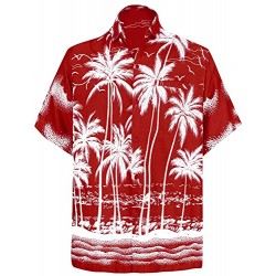 Men's Night Club Party Dress Short Sleeve Hawaiian Shirt