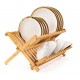 Folding Bamboo Dish Drying Rack