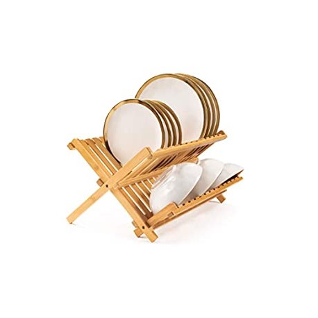 Folding Bamboo Dish Drying Rack