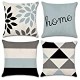 Pillow Covers Linen Home Decor 18 x 18 inch Set of 4 Home