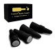 Silicone Wine Bottle Stopper for Wine Beverage Soda Beer (Black 4PK)