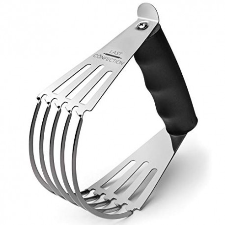 Pastry Blender Dough Cutter - Soft Grip Handle & Stainless Steel Blades