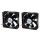 2Pcs 92 Electrical equipment x 25mm DC 24V 0.15A Brushless CPU Cooler Heatsink Cooling Fan Black Power 3.6W