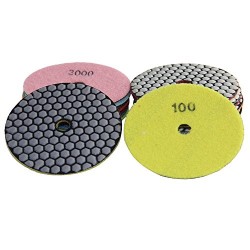 Diaki Diamond Polishing Dry Pads 3 Inch 7-Step for Concrete Marble Granite Stone Polish
