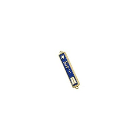 10 Commandments Mezuzah 24k Gold Plated Jewish 2.7"