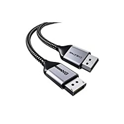 8K DisplayPort Cable Ultra HD DisplayPort 1.4 Male to Male Nylon Braided Cable