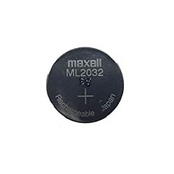 2 pc Maxell ML2032 ML 2032 3v Rechargeable Lithium Battery