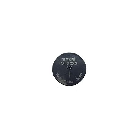 2 pc Maxell ML2032 ML 2032 3v Rechargeable Lithium Battery