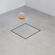 6-in Square Shower Drain comes with Tiled Stealth and 304 Stainless Steel Brushed Chrome 2 and 1 Panels