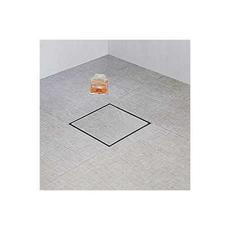 6-in Square Shower Drain comes with Tiled Stealth and 304 Stainless Steel Brushed Chrome 2 and 1 Panels