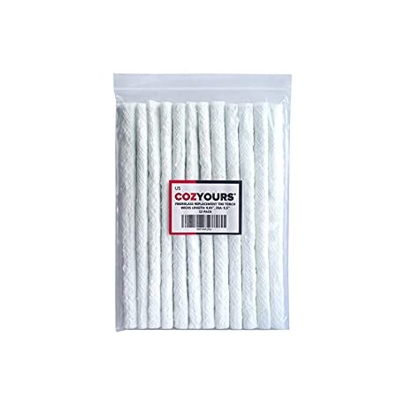 Replacement Fiberglass Wicks (12-Pack, 1/2 х 9.85 Inches)