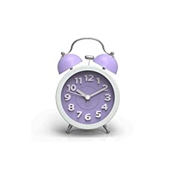 3" Mini Classic Analog Twin Bell Alarm Clock