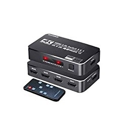 5 Ports 4K 60Hz HDMI 2.0 Switcher Selector with IR Remote
