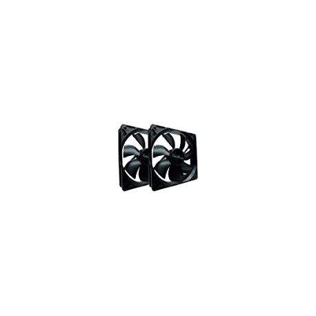 120mm 4pin Molex & 3pin Motherboard Silent Black Case Fan (2-pk)