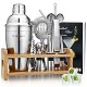 2 of Cocktail Shaker Set Bartender Kit, Godmorn 15Pcs Bartender Shaker