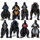 Set of 8 Godzilla Toys