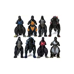 Set of 8 Godzilla Toys