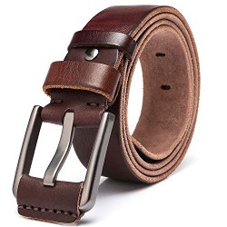 Men's 100% Italian Cow Leather Belt Men