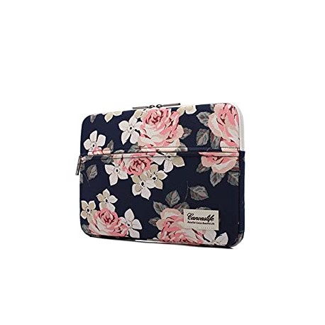 White Rose Laptop Sleeve 15 Inch