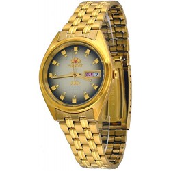 FAB00001P Men's 3 Star Standard Gold Tone Brown Dial Automatic Watch