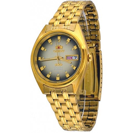 FAB00001P Men's 3 Star Standard Gold Tone Brown Dial Automatic Watch