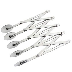 Pack 2 of 5 Wheel Pastry Cutter Stainless Steel
