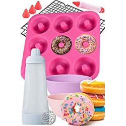 Nonstick Silicone Donut Pan - Deluxe Baking