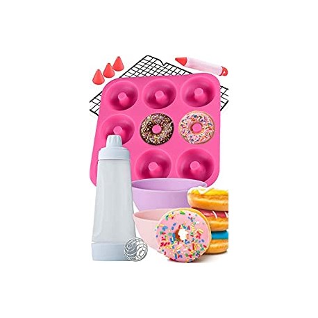 Nonstick Silicone Donut Pan - Deluxe Baking