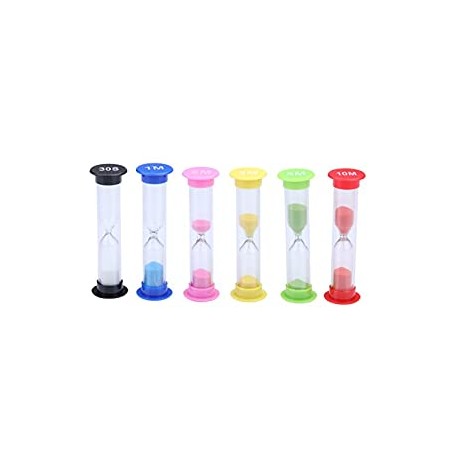Clock Timer 30 sec, 1 min, 2 mins, 3 mins, 5 mins, 10 mins (Pack of 6)