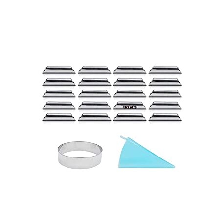 Stainless Steel Cannoli Tubes,Pack of 20
