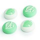 Silicone Thumb Stick Grips Cap for Joy-Cons NS Accessories (4PCS Green Leaves)