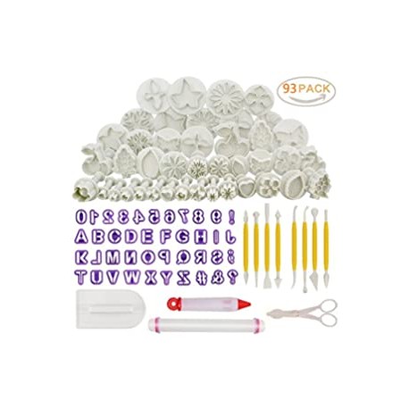 93pcs Cake Decorating Fondant Tool Set