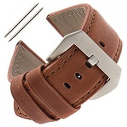 22-26mm Gents Water-Resistant Leather Watch
