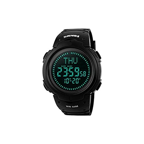 Men's Military Sports Digital Watch Survival Compass LED Screen 50M Waterproof