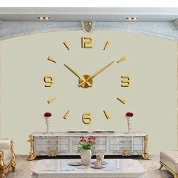 Wall Clock Creative Design Mirror