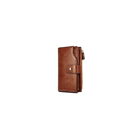 Oil Wax Leather Wallets for Women Large