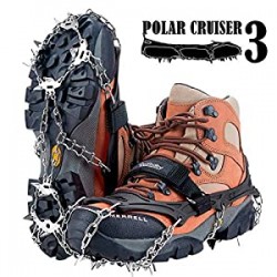 Crampons Upgraded 19 Spikes Ice Snow Grips Size XL Pack of 2
