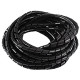 8M 25ft 8mm Black Wire Spiral Wrap Sleeving Band Tube Cable Protector