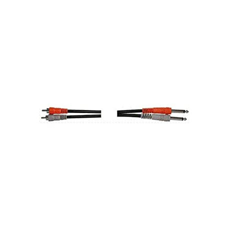 HOS CPR203 CPR-203 Dual 1/4 inch TS to Dual RCA Stereo Interconnect Cable, 9.8 feet