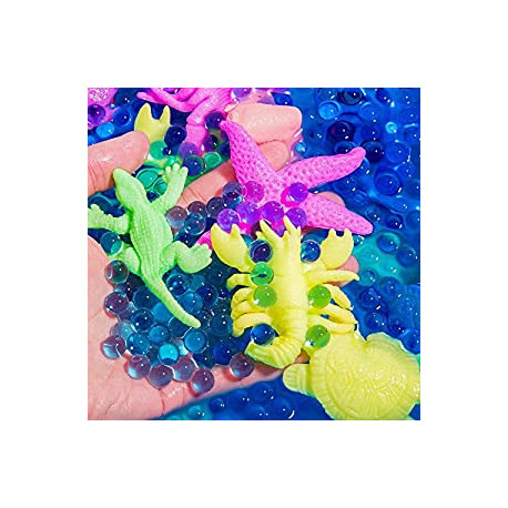 Water Growing Sea Creatures Animals & Water Beads Set | 30Pack + 10000Pcs