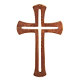 Wooden Hanging Wall Cross Handcarved Modern Design Religious