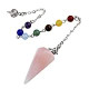 Top Plaza 7 Chakra Reiki Healing Crystal Dowsing