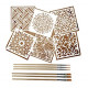 6 Pack (6x6 Inch) Reusable Painting Drawing Stencils, Stencils for Painting on Wood