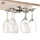 Metal Glass Hanger Drying Rack With 6 Hooks for Home and Bar Storage (Bronze)