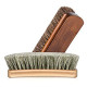 6.7" Horsehair Shoe Shine Brushes with Horse Hair Bristles for Boots
